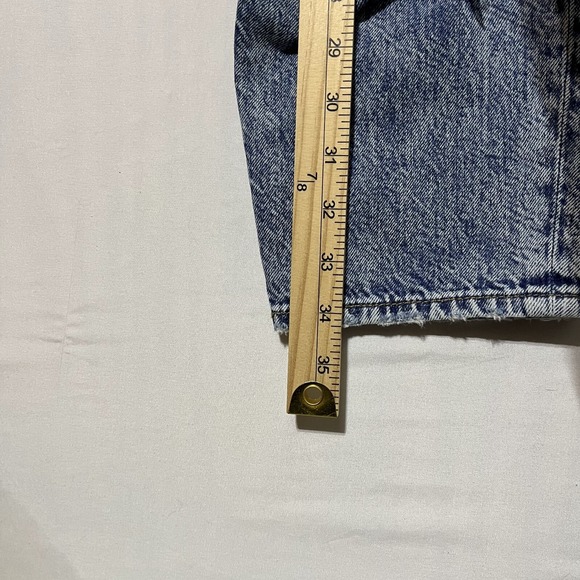 American Eagle Outfitters Curvy Mom Jeans Women's 6 Blue Denim Cotton Distressed - Picture 5 of 11